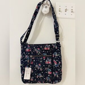 NEW Vera Bradley Navy Quilted Crossbody Bag